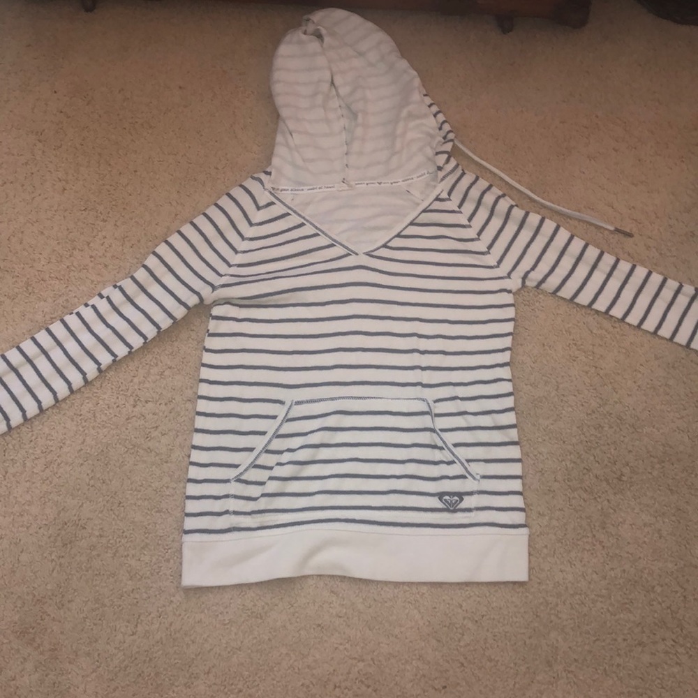 A Roxy sweatshirt